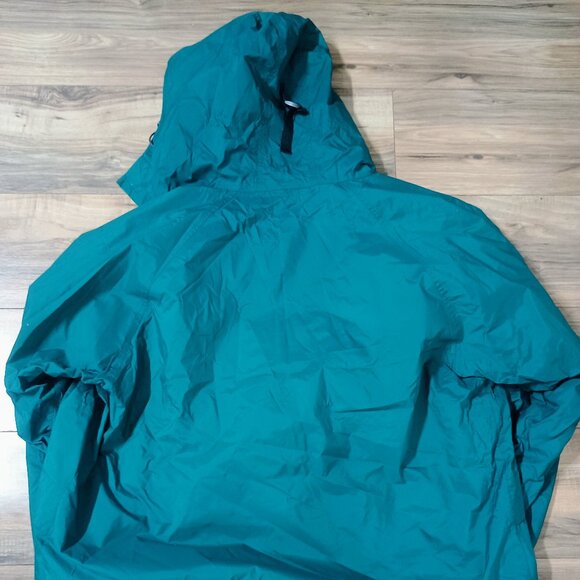 L.L. Bean Vintage Stowaway Gore-Tex Men’s XL Teal Nylon Windbreaker Rain Jacket - Picture 2 of 7